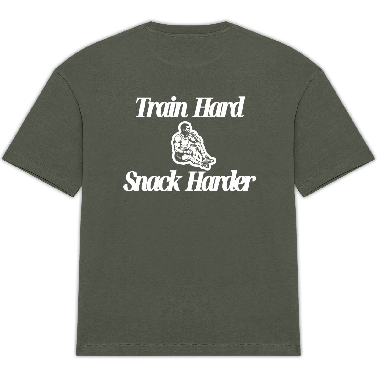 Train Hard Snack Harder Oversized Tee
