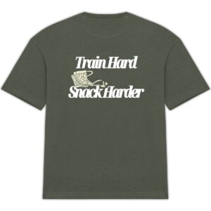 Train Hard Snack Harder Oversized Tee