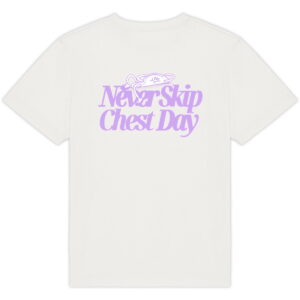 Never Skip Chest Day Oversized Tee - Lavender