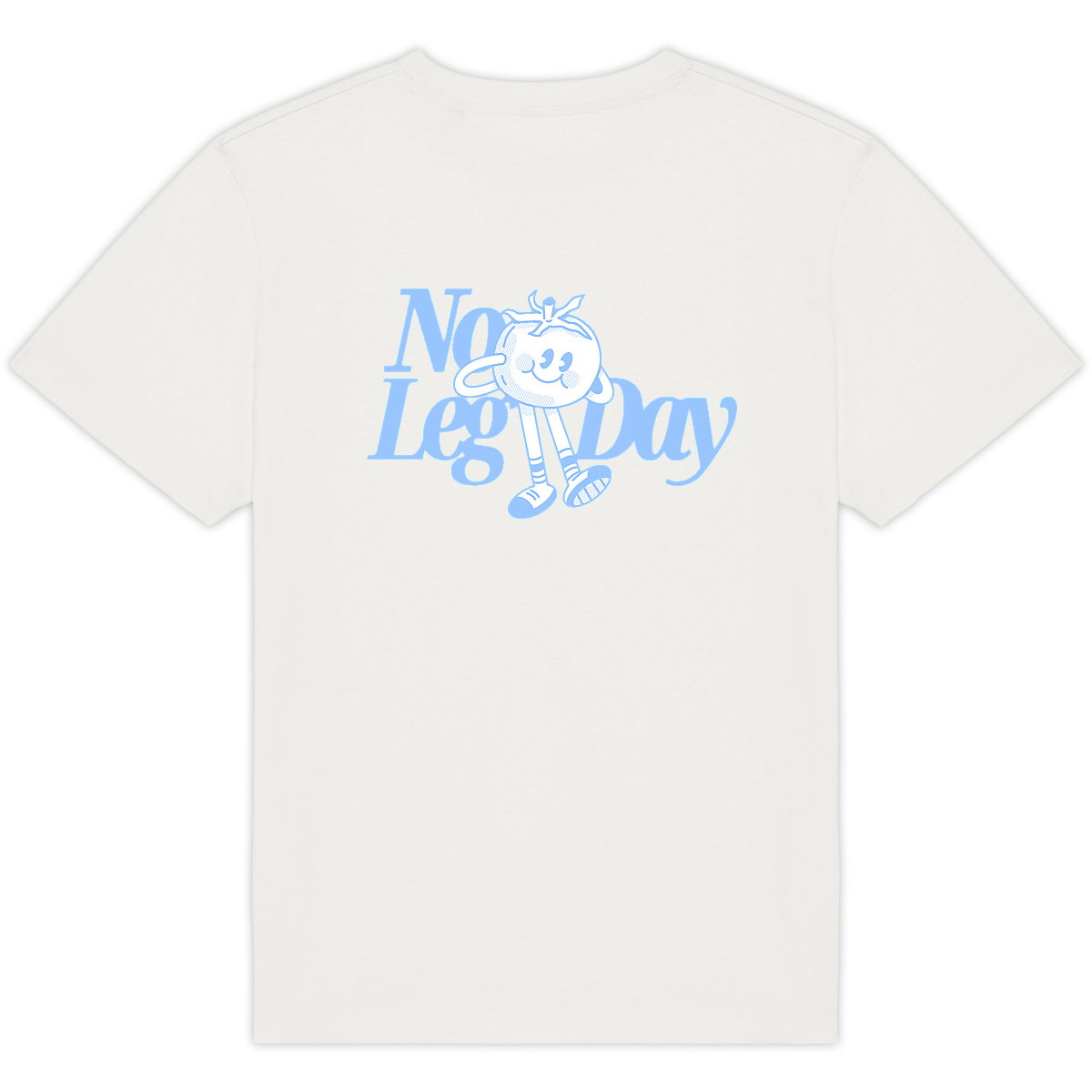 No Leg Day Oversized Tee - Arctic Blue