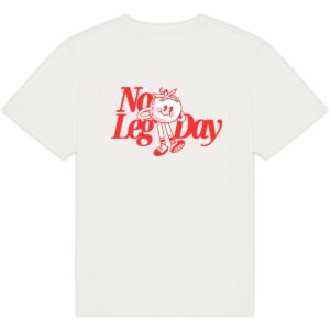 No Leg Day Oversized Tee - Red
