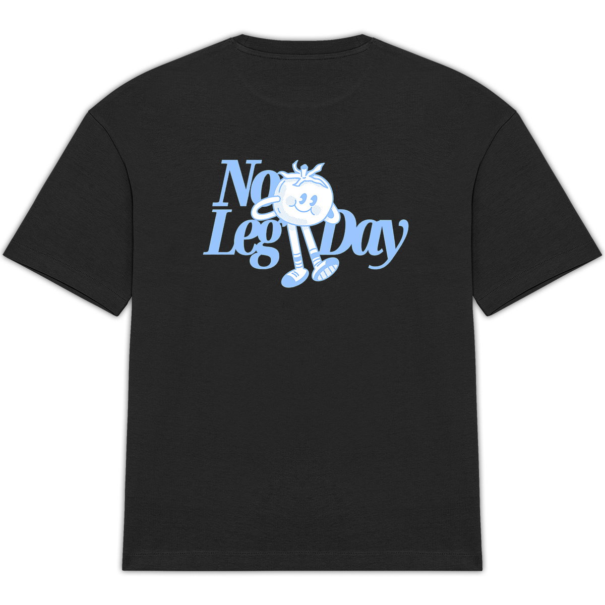 No Leg Day Oversized Tee - Arctic Blue