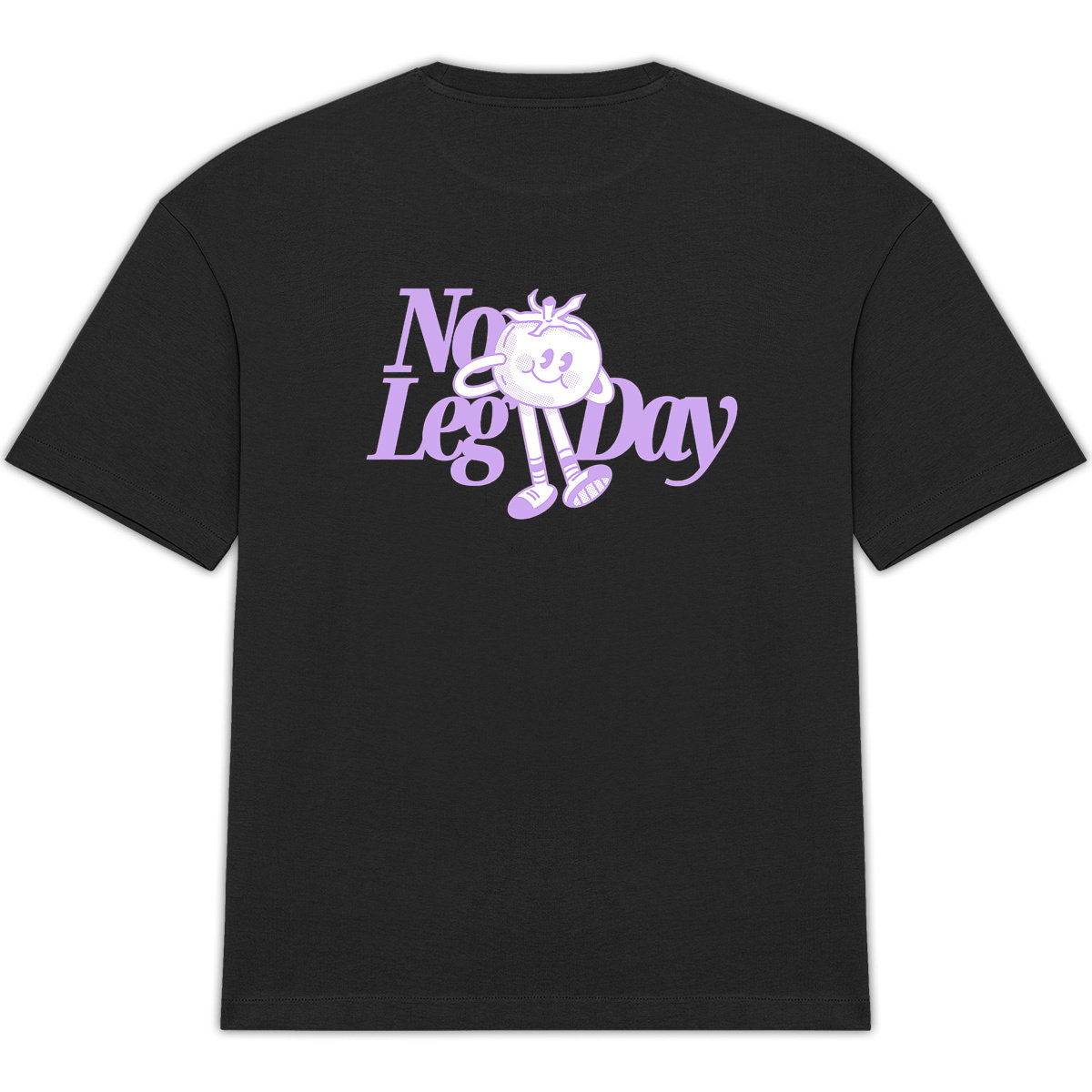 No Leg Day Oversized Tee - Lavender