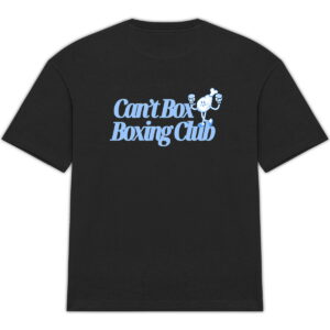 Can't Box Boxing Club Oversized Tee - Arctic Blue