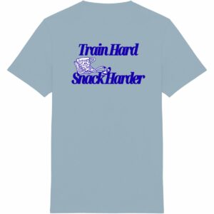 Train Hard Snack Harder Tee Blue