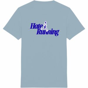 Hate Running Tee Blue