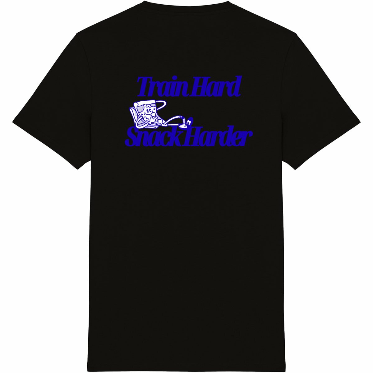 Train Hard Snack Harder Tee Blue