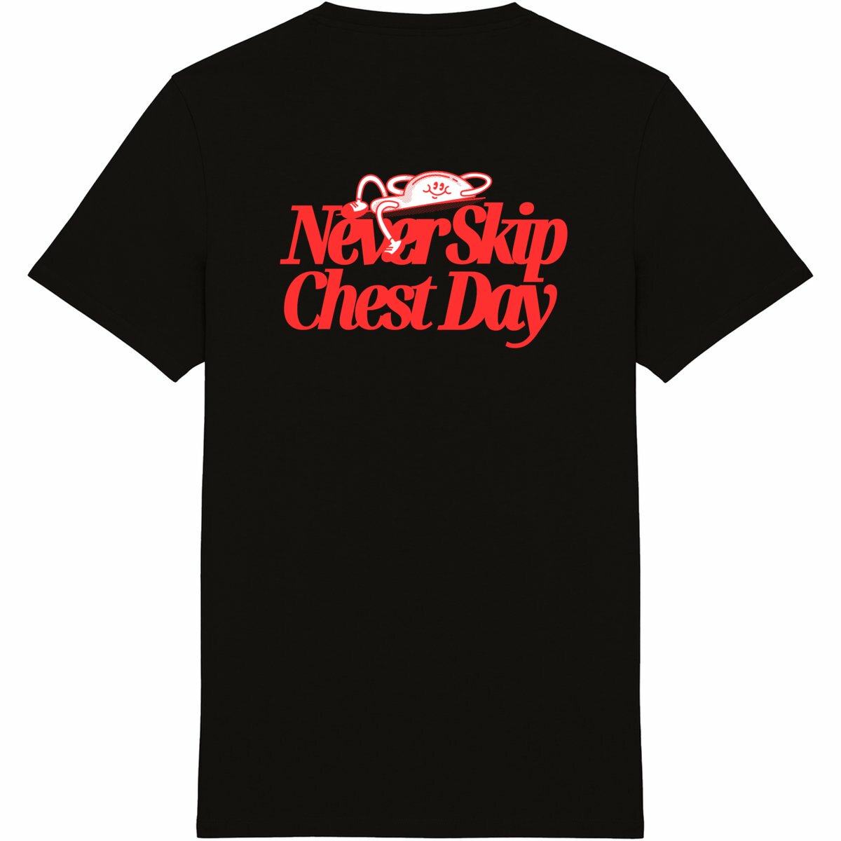 Never Skip Chest Day Tee Red