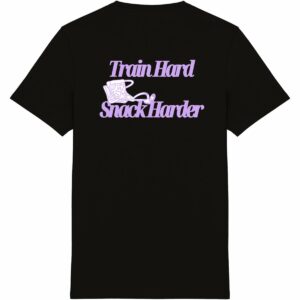 Train Hard Snack Harder Tee Lavender