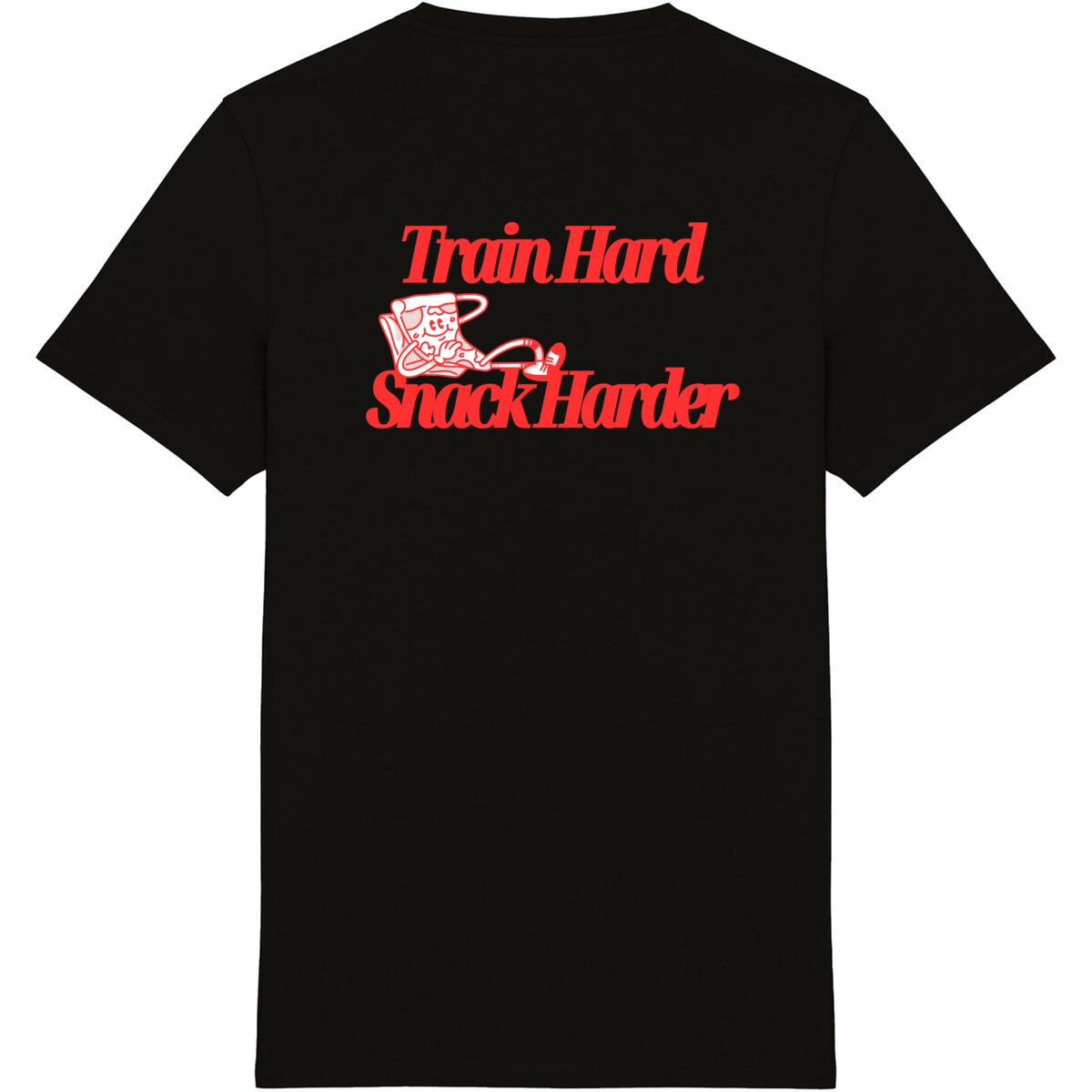 Train Hard Snack Harder Tee Red