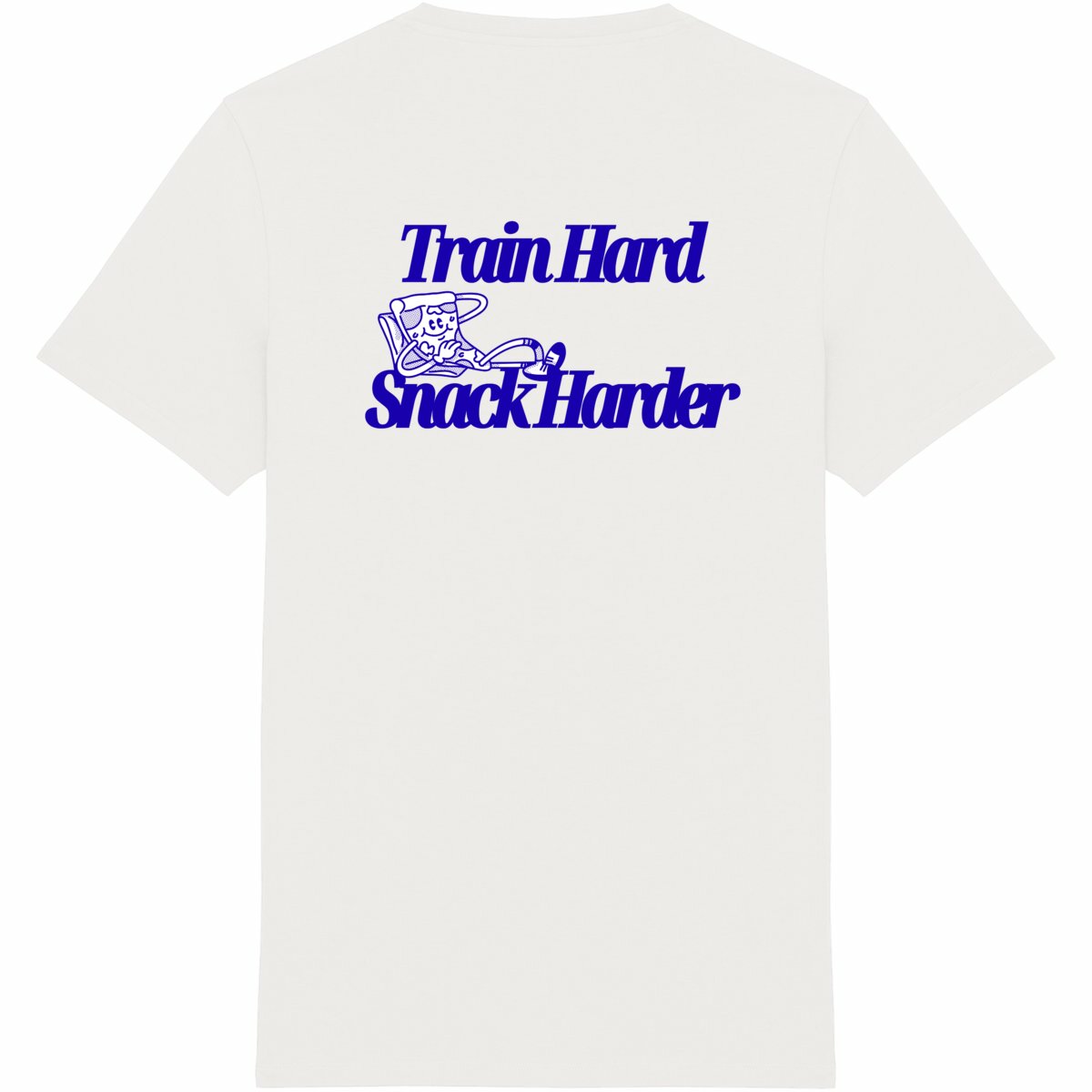 Train Hard Snack Harder Tee Blue