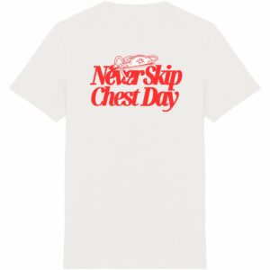 Never Skip Chest Day Tee Red