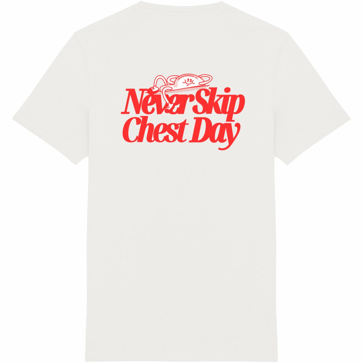 Never Skip Chest Day Tee Red