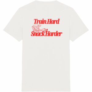 Train Hard Snack Harder Tee Red